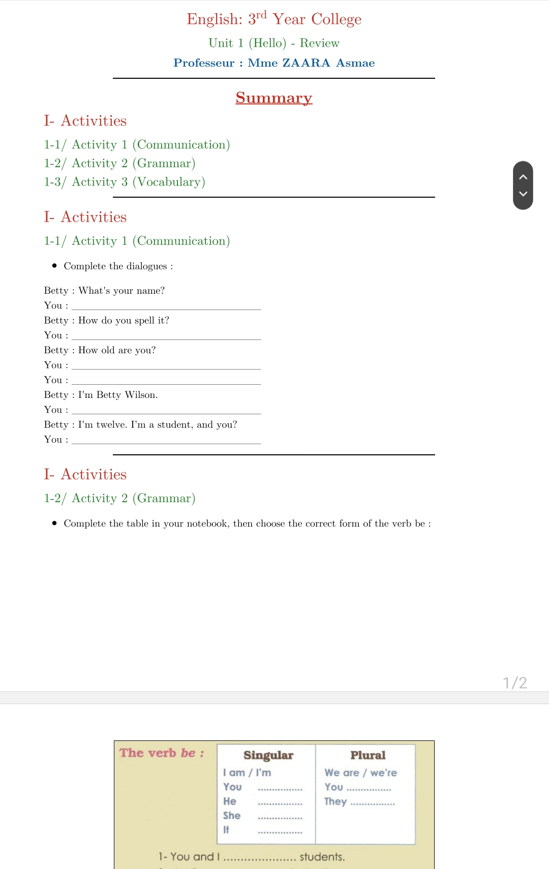 All unit 1 hello 9th grade lesson plans