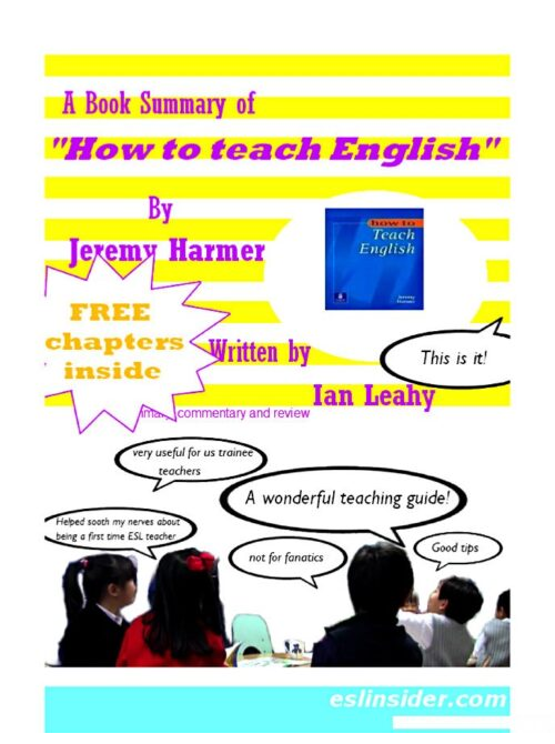 how to teach english this book summary J. Harmer CPD