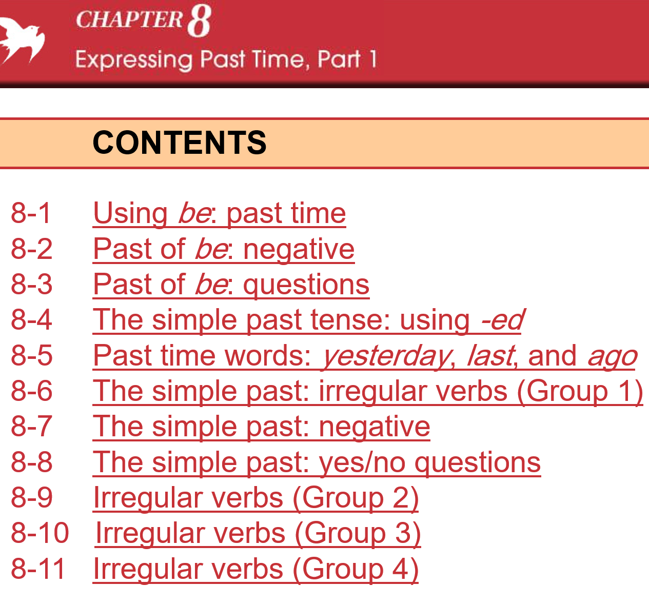 Simple past and other lessons USEFUL