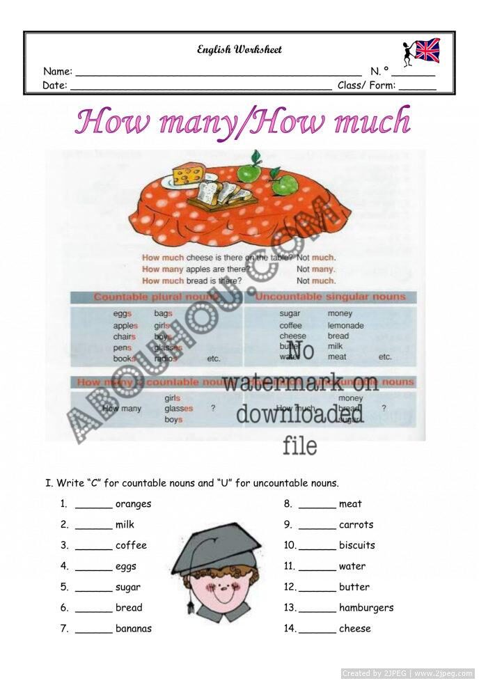 How many - How much.doc