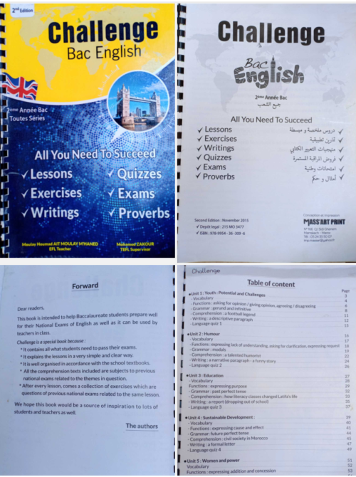 Challenge bac English 2 edition booklet