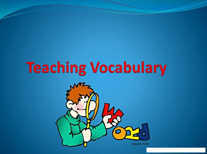 Teaching vocabulary CPD presentation.