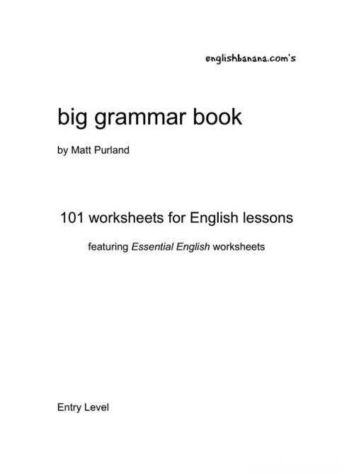 Big grammar ESL Book