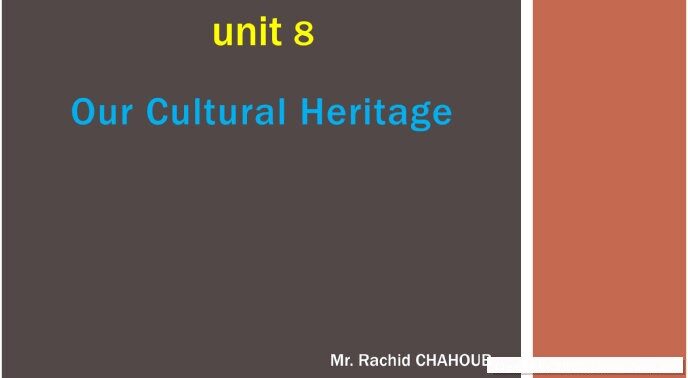 vocab cultural heritage ppt.