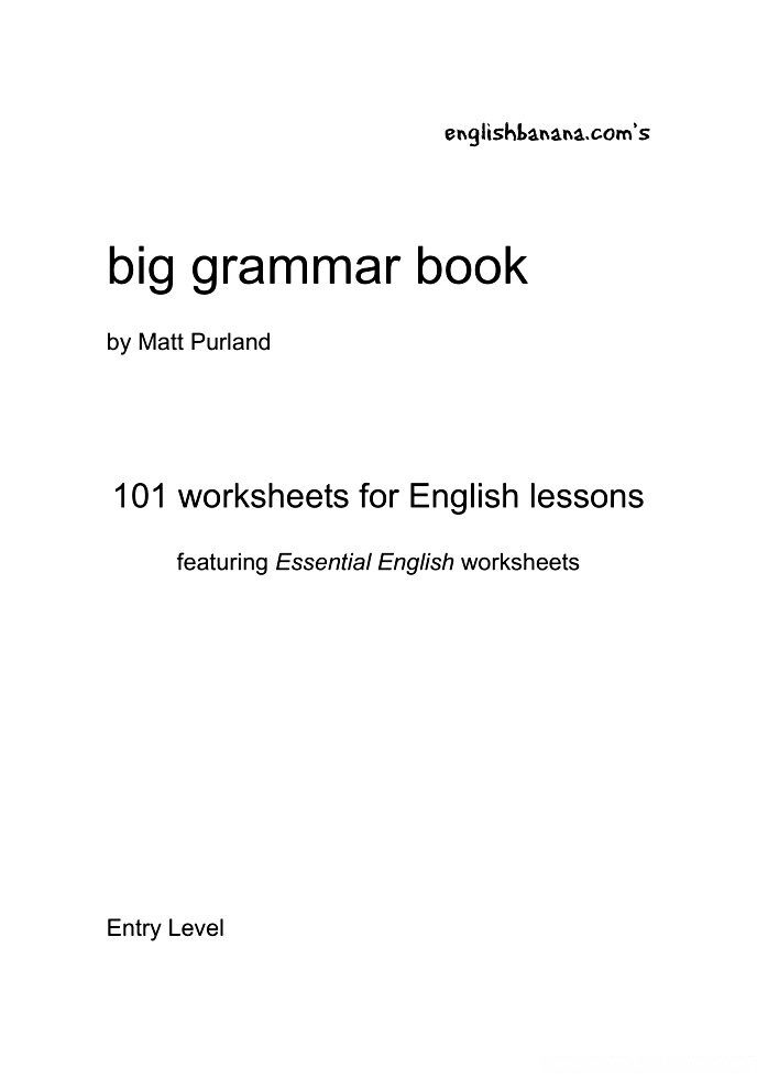 Big grammar ESL Book