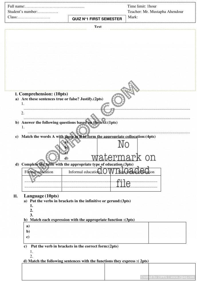 Quiz Template