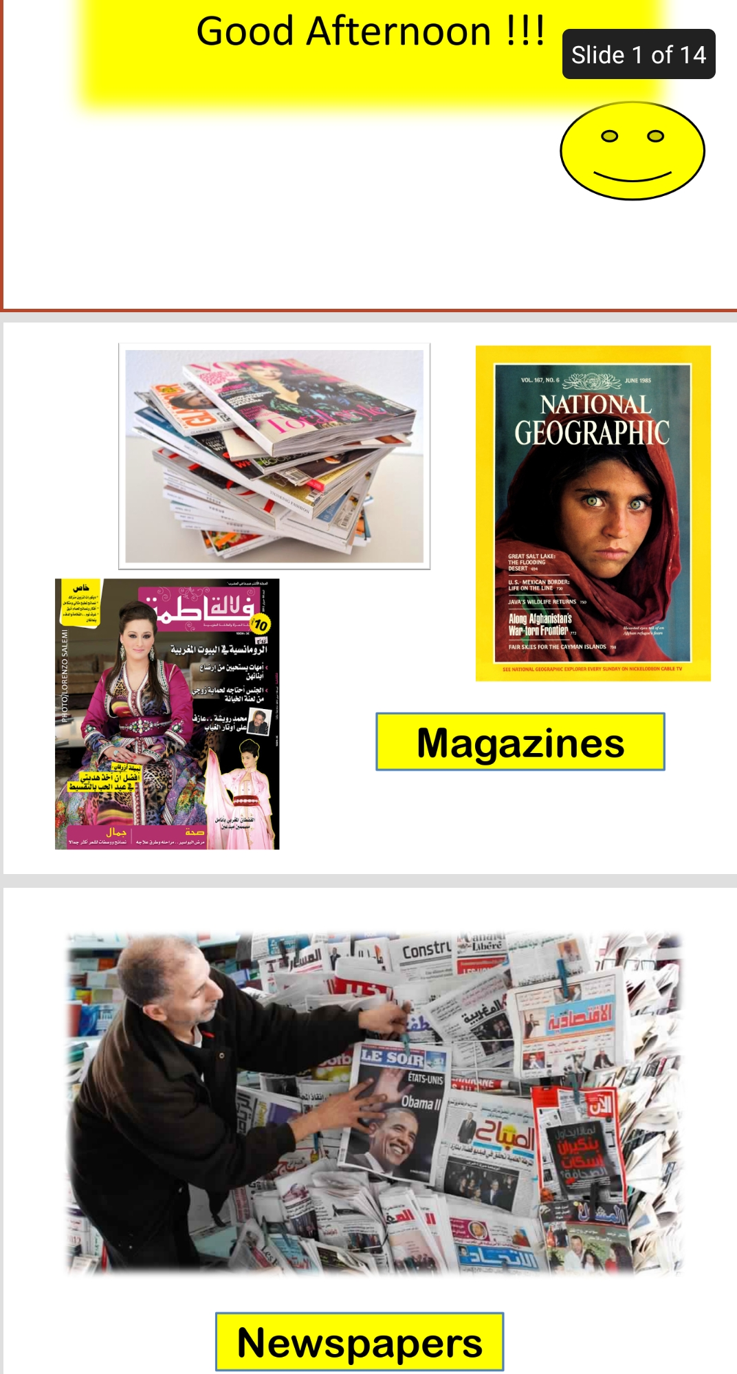 Unit 6 - Mass Media Intro 1st Bac ppt