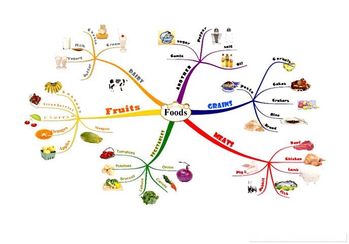 Food and drinks types lesson